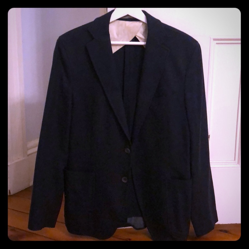 Navy Italian wool Paoloni blazer 38R